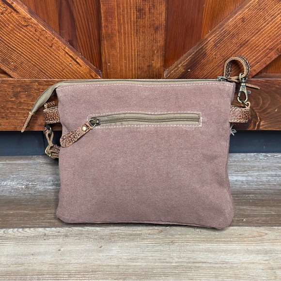 Myra Bag Nifty Small Crossbody Upcycled Canvas Purse - Picture 10 of 10